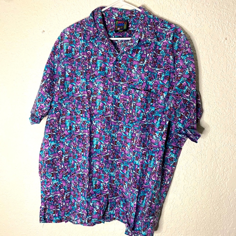 Amazing Big Head Cat all over print shirt